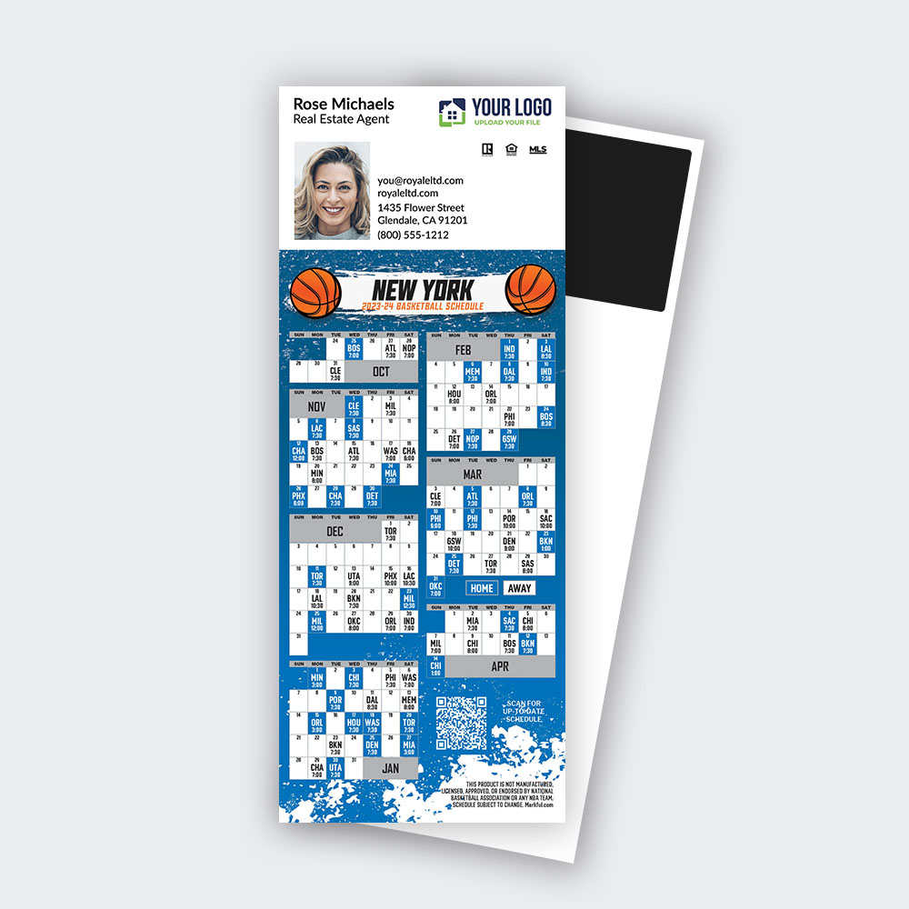 Picture of 2023-24 Custom QuickCard Basketball Magnets - New York Knicks 