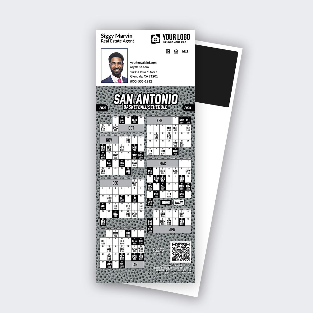 Picture of 2023-24 Custom QuickCard Basketball Magnets - San Antonio Spurs 
