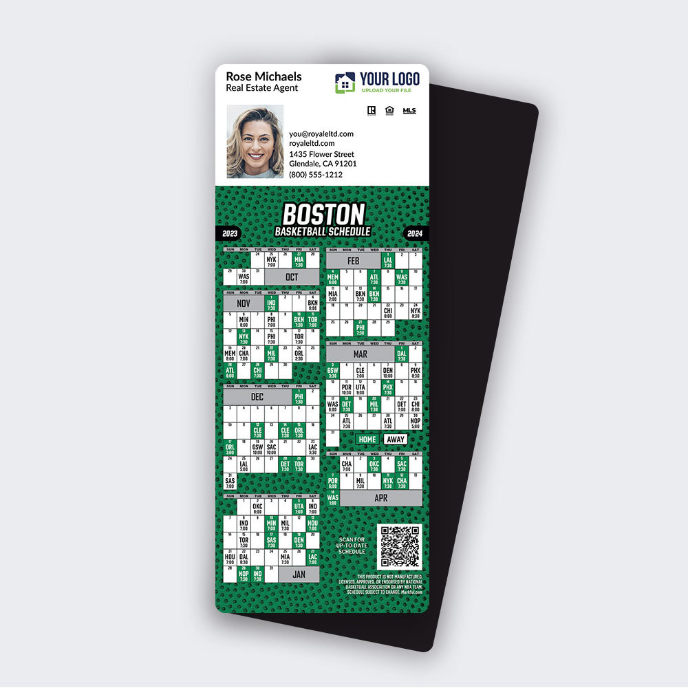 Picture of 2023-24 Custom QuickMagnet Basketball Magnets - Boston Celtics 