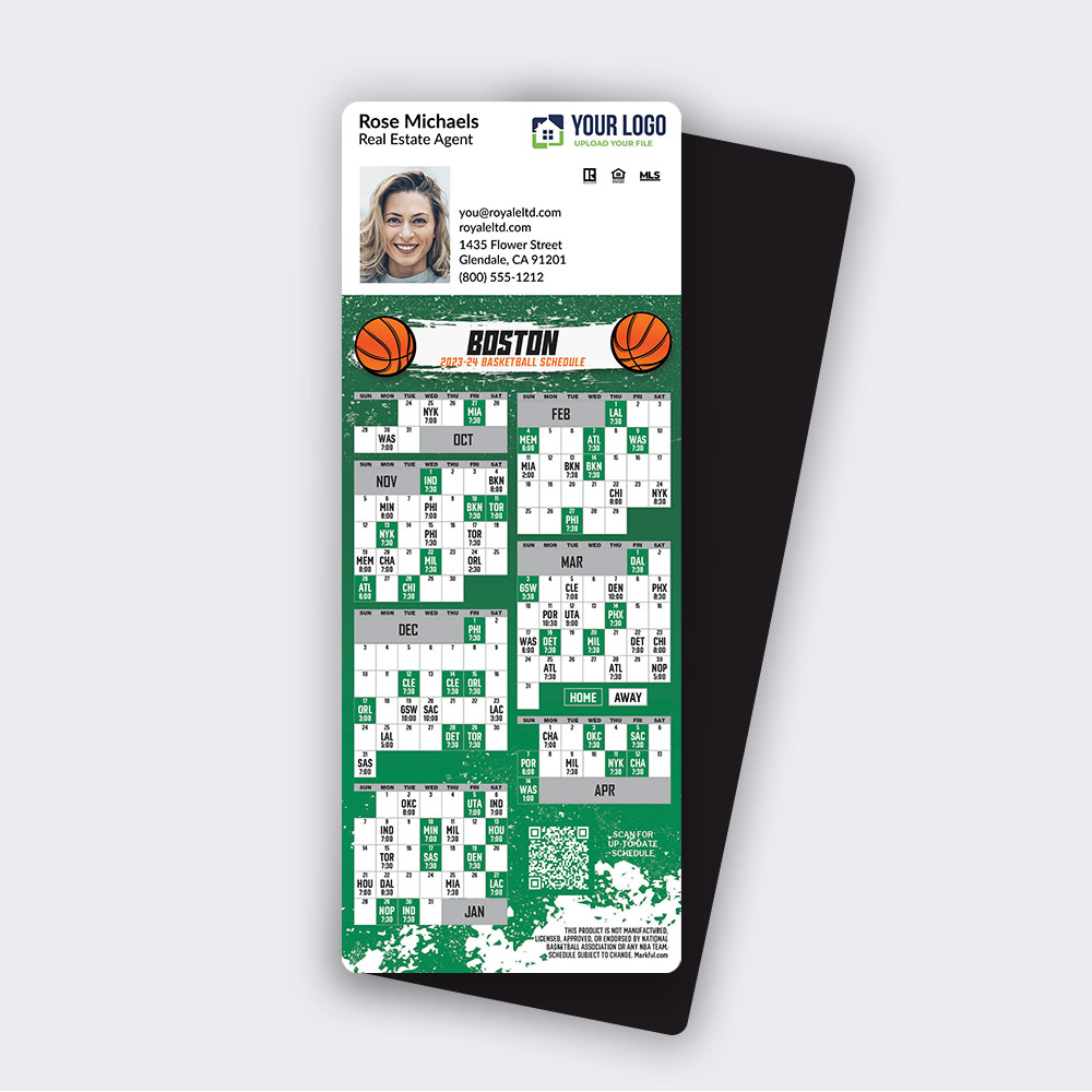 Picture of 2023-24 Custom QuickMagnet Basketball Magnets - Boston Celtics 