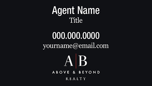 Picture of Above & Beyond Realty Business Cards