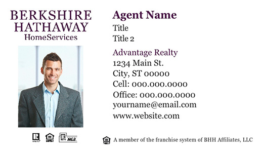 Picture of  Advantage Realty Business Cards