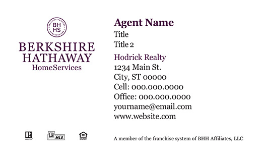 Picture of  Hodrick Realty Business Cards