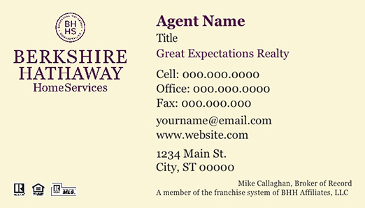 Picture of  Great Expectations Business Cards