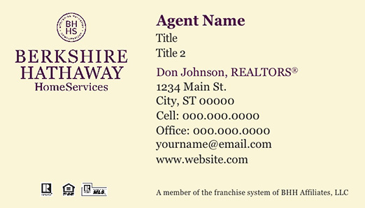 Picture of  Don Johnson, REALTORS® Business Cards