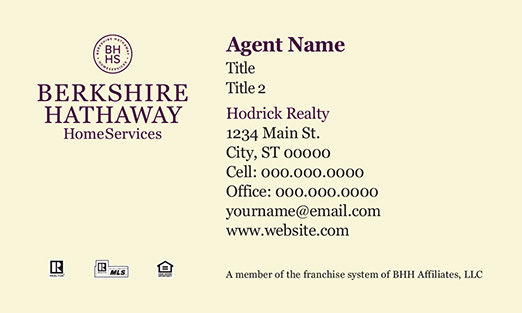 Picture of  Hodrick Realty Business Cards