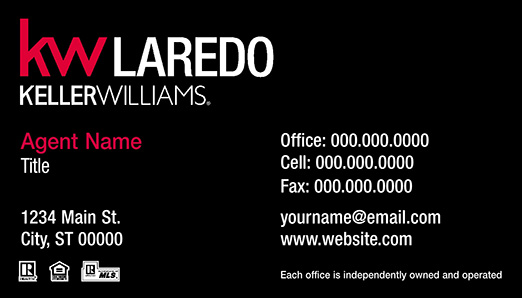 Picture of Keller Williams Laredo Business Cards
