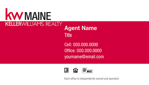 Picture of Keller Williams Maine Business Cards
