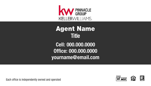 Picture of Keller Williams Pinnacle Group Business Cards