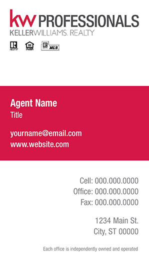 Picture of Keller Williams Professionals Business Cards