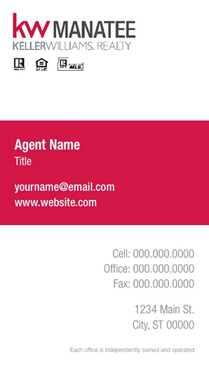 Picture of Keller Williams Manatee Business Cards