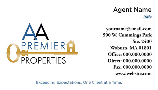 Picture of AA Premier Properties Business Cards