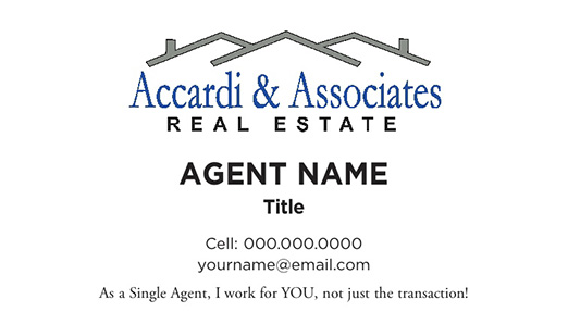 Picture of Accardi & Associates Real Estate Business Cards