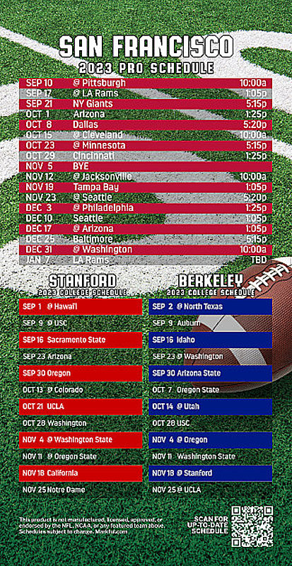 Picture of 49ers/Raiders/Stanford/Berkeley Peel & Stick QuickStix Football Magnet 2024 - 1000 Pack
