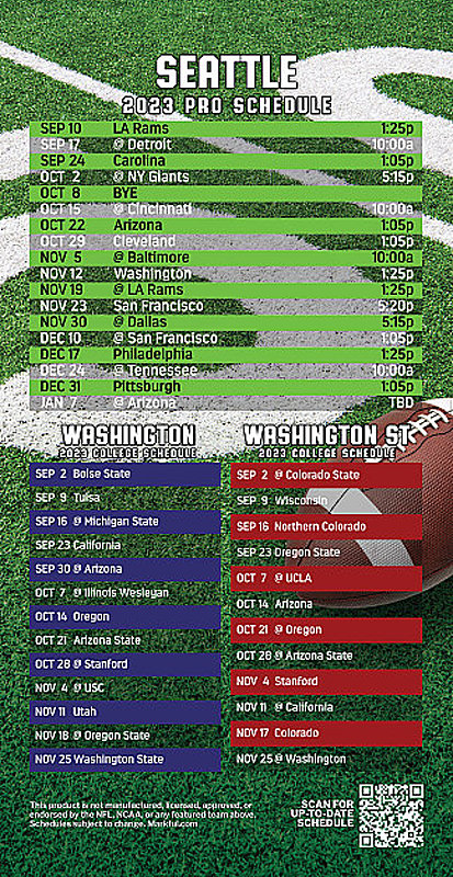 Picture of Seahawks/U of Washington/Washington St Peel & Stick QuickStix Football Magnet 2024 - 1000 Pack
