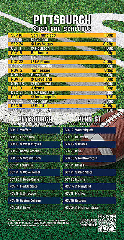 Picture of Steelers/U of Pittsburgh/Penn St Peel & Stick QuickStix Football Magnet 2024 - 1000 Pack