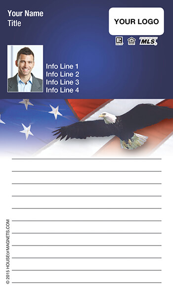 Picture of Value Top Notepad Magnets - One Nation