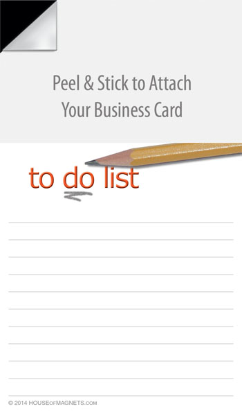 Picture of Stock Notepad Magnets - To-Do List: Pencil