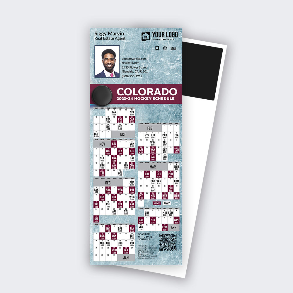 Picture of 2023-24 Custom QuickCard Hockey Magnets - Colorado Avalanche