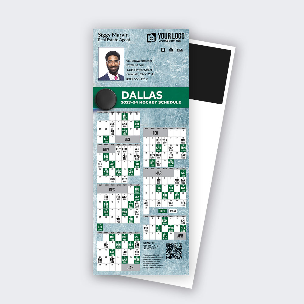 Picture of 2023-24 Custom QuickCard Hockey Magnets - Dallas Stars