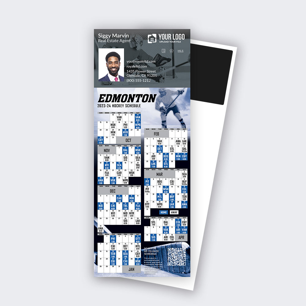 Picture of 2023-24 Custom QuickCard Hockey Magnets - Edmonton Oilers