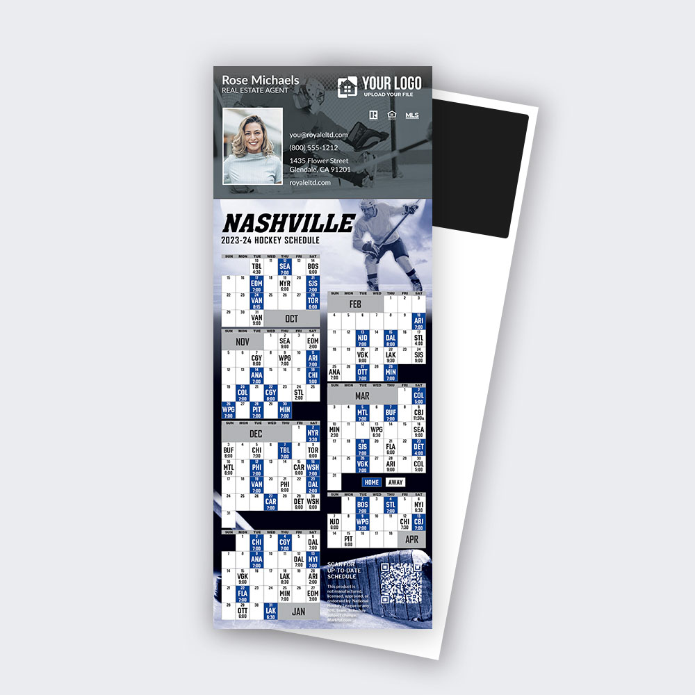Picture of 2023-24 Custom QuickCard Hockey Magnets - Nashville Predators