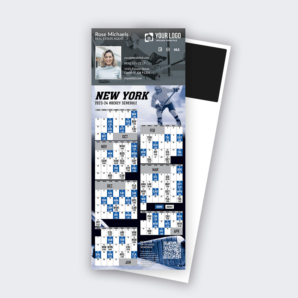 Picture of 2023-24 Custom QuickCard Hockey Magnets - New York Islanders