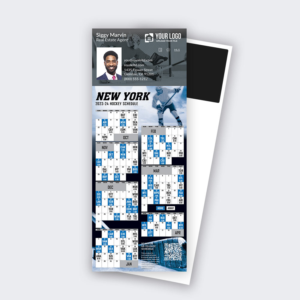 Picture of 2023-24 Custom QuickCard Hockey Magnets - New York Rangers