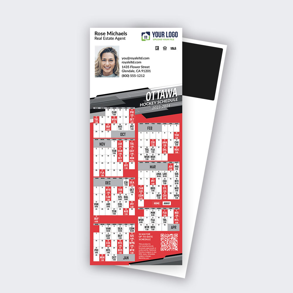 Picture of 2023-24 Custom QuickCard Hockey Magnets - Ottawa Senators