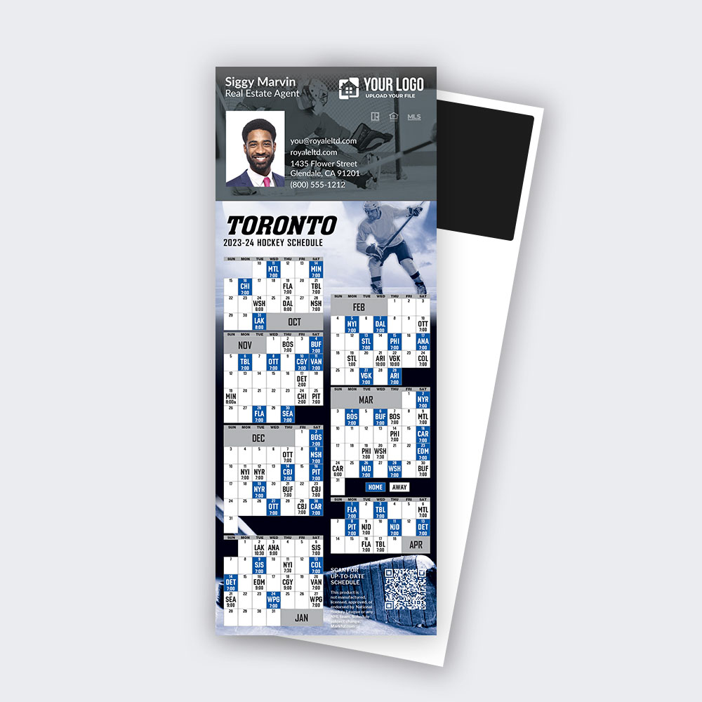 Picture of 2023-24 Custom QuickCard Hockey Magnets - Toronto Maple Leafs