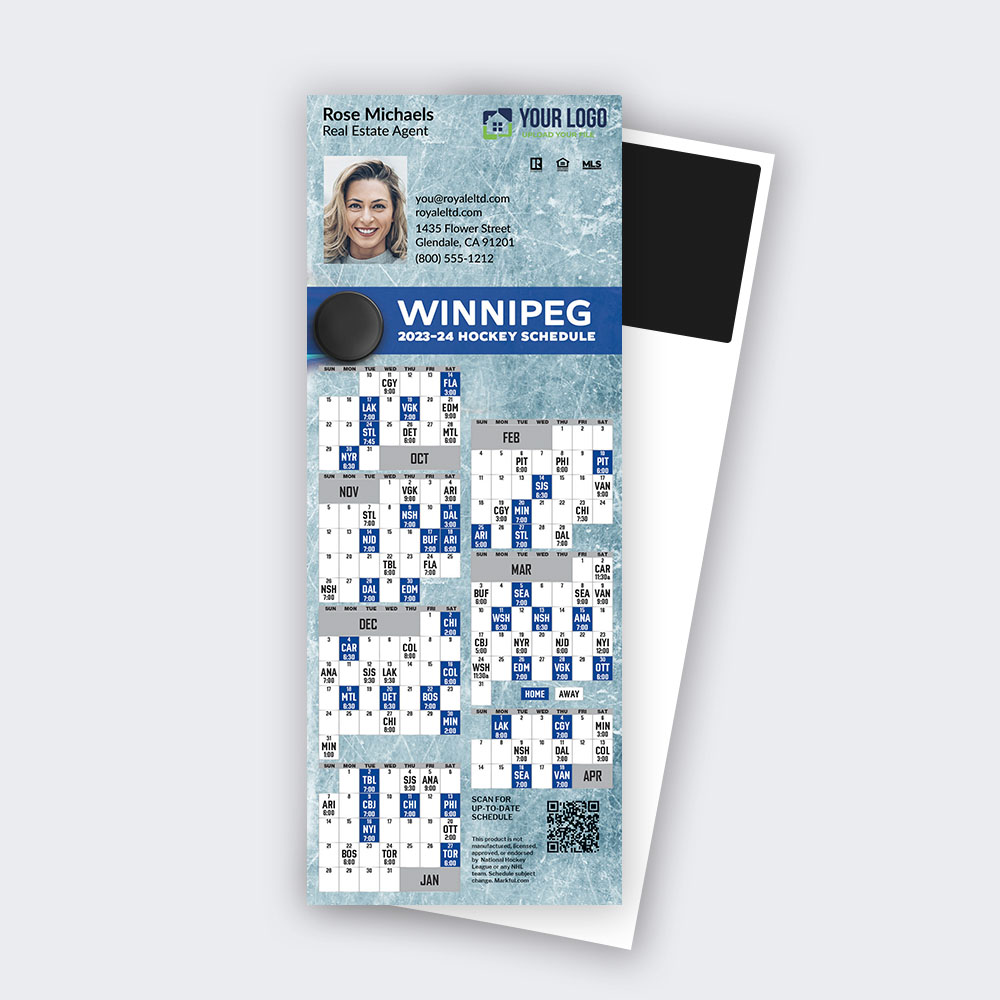 Picture of 2023-24 Custom QuickCard Hockey Magnets - Winnipeg Jets