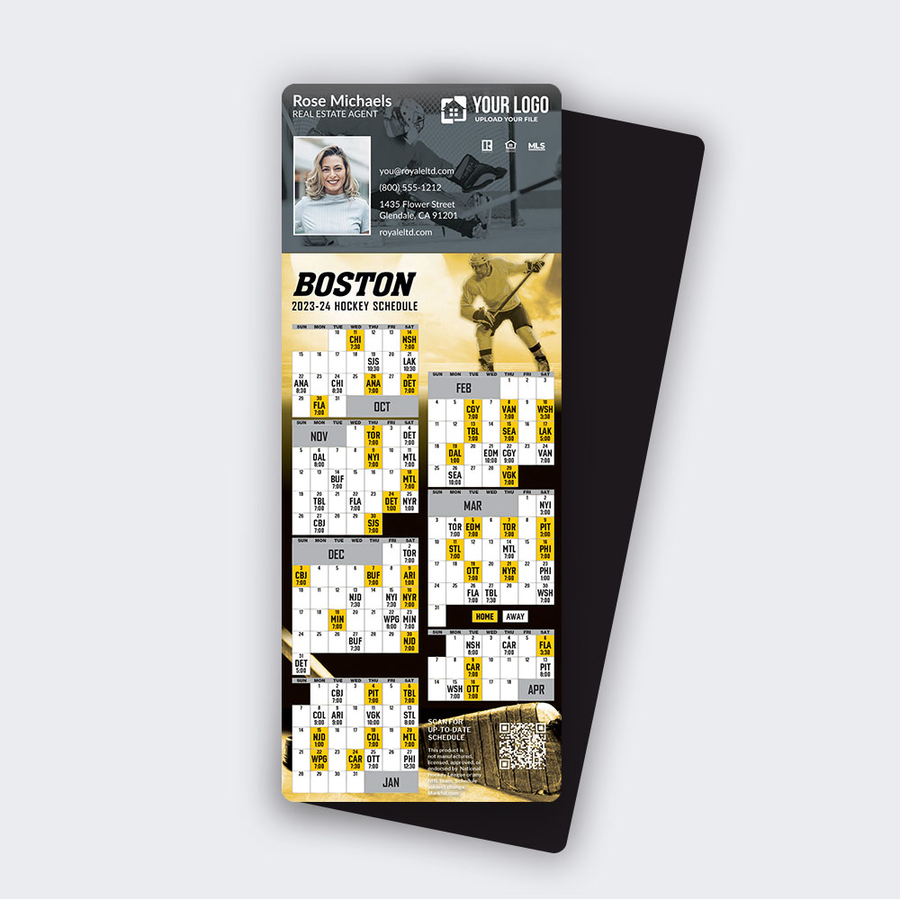 Picture of 2023-24 Custom QuickMagnet Hockey Magnets - Boston Bruins