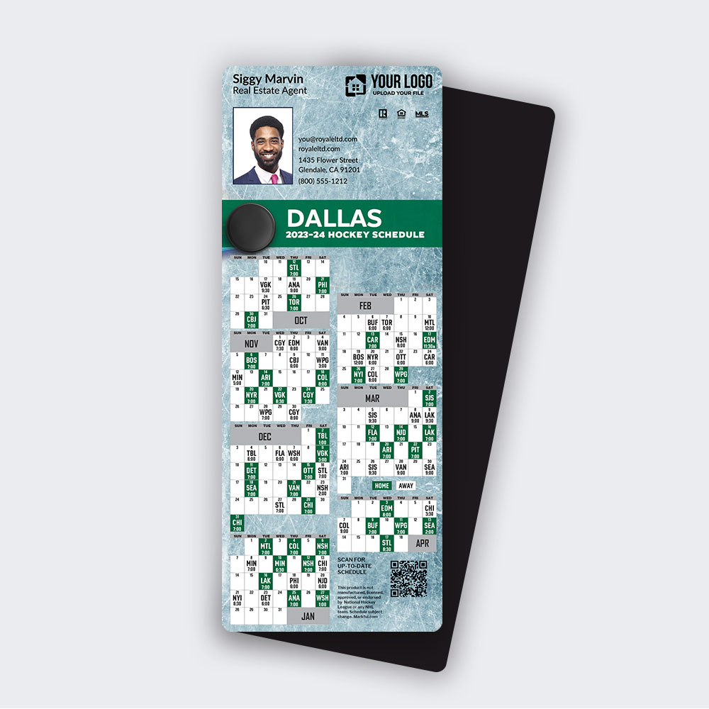 Picture of 2023-24 Custom QuickMagnet Hockey Magnets - Dallas Stars