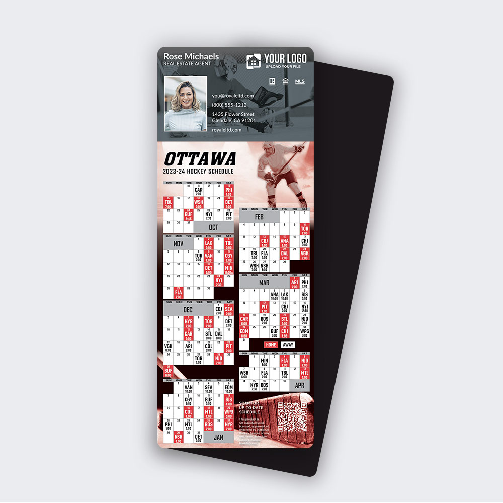 Picture of 2023-24 Custom QuickMagnet Hockey Magnets - Ottawa Senators
