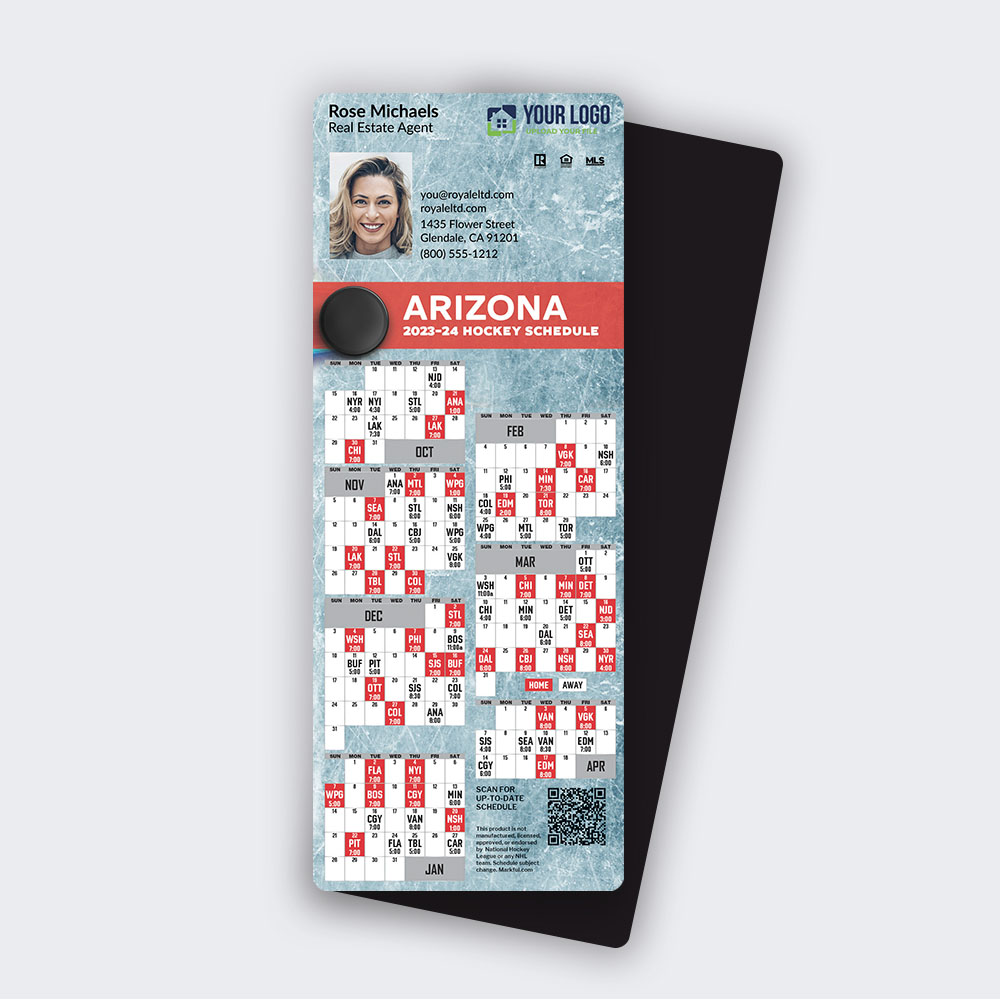 Picture of 2023-24 Custom QuickMagnet Hockey Magnets - Arizona Coyotes