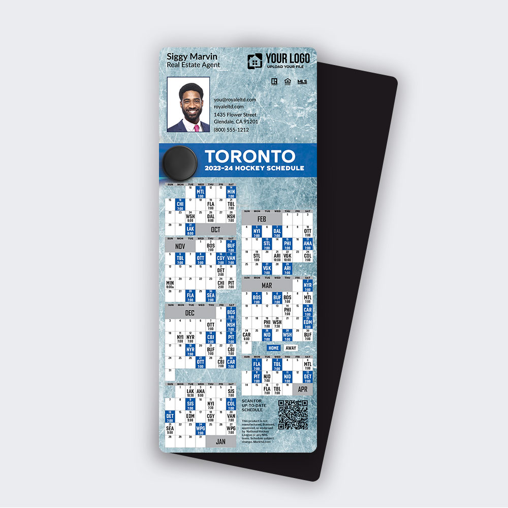 Picture of 2023-24 Custom QuickMagnet Hockey Magnets - Toronto Maple Leafs