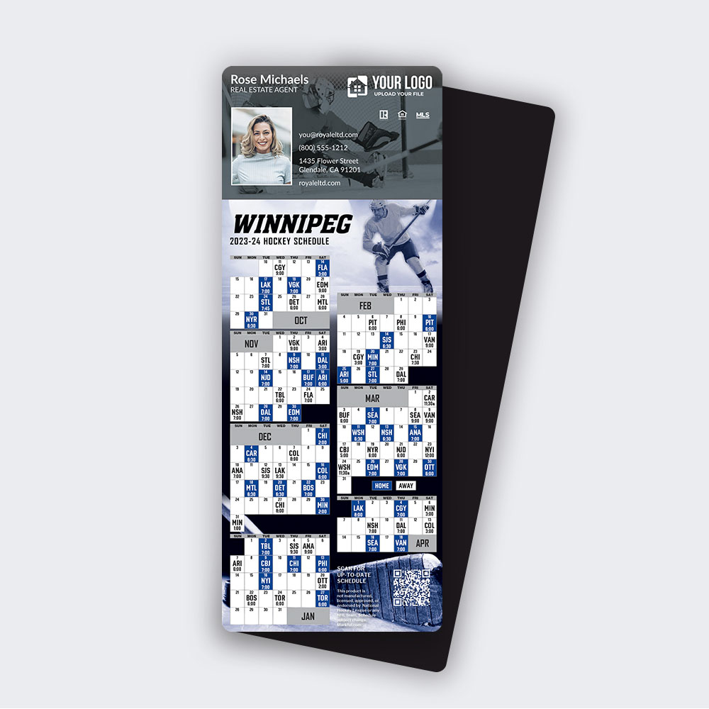 Picture of 2023-24 Custom QuickMagnet Hockey Magnets - Winnipeg Jets