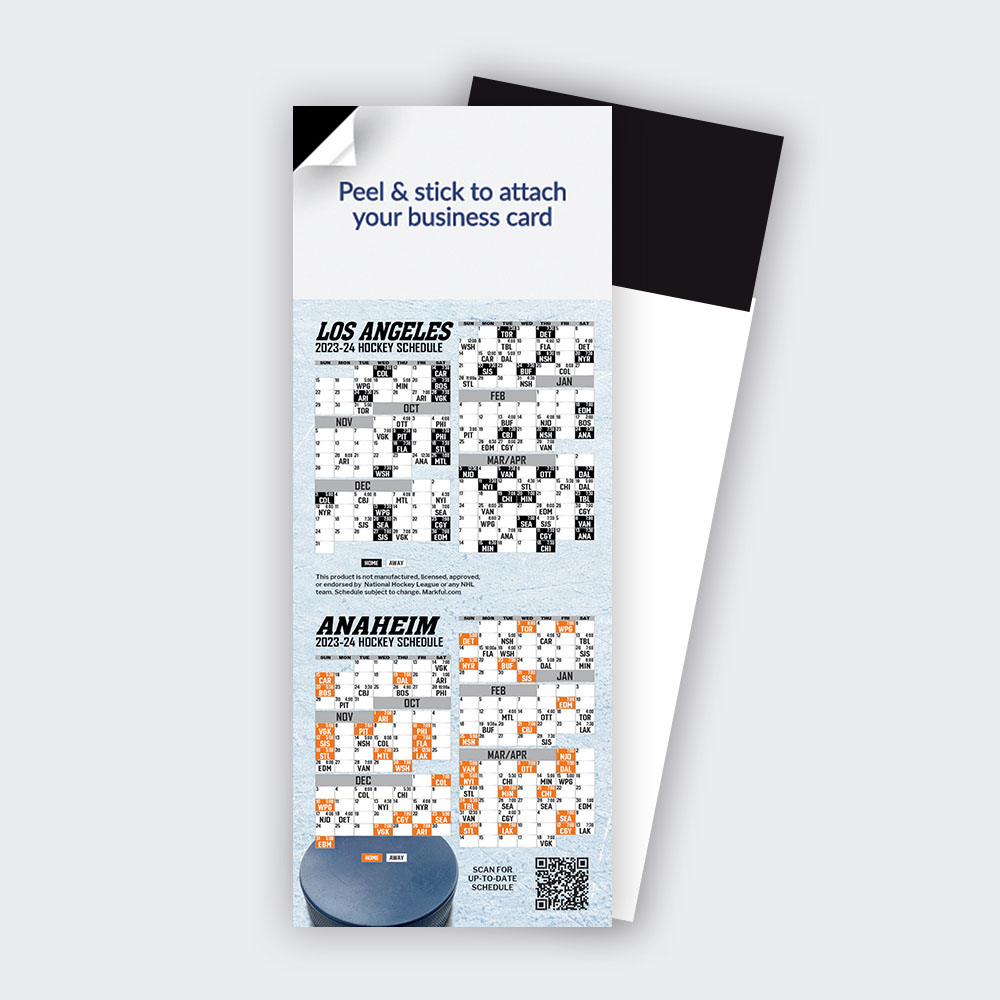 Picture of 2023-24 QuickStix Hockey Combo Magnets - Los Angeles Kings-Anaheim Ducks Combo