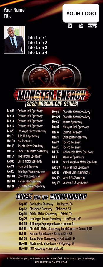 Picture of 2020 QuickCard NASCAR Schedule Magnets