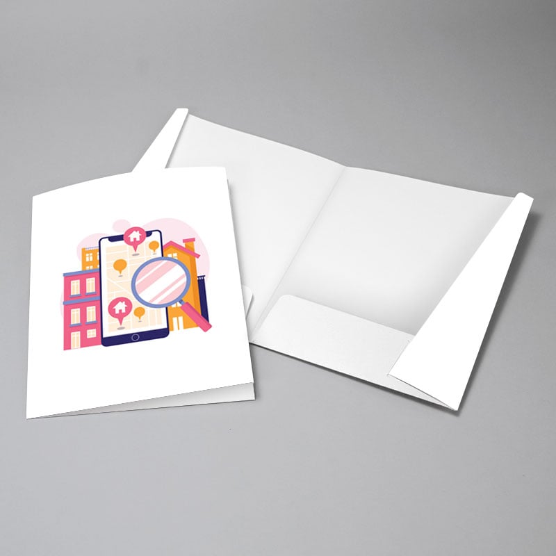 Picture of Glueless Pocket Folder - 8.875" x 11.5"