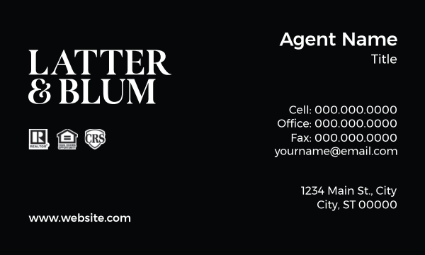 Picture of Latter and Blum Inc - powered by ERA Business Cards