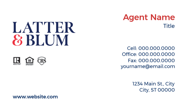 Picture of Latter and Blum Inc - powered by ERA Business Cards