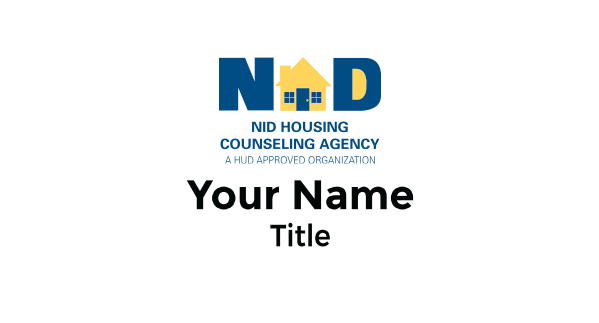 Picture of NID Housing Counseling Agency Magnetic Name Badges
