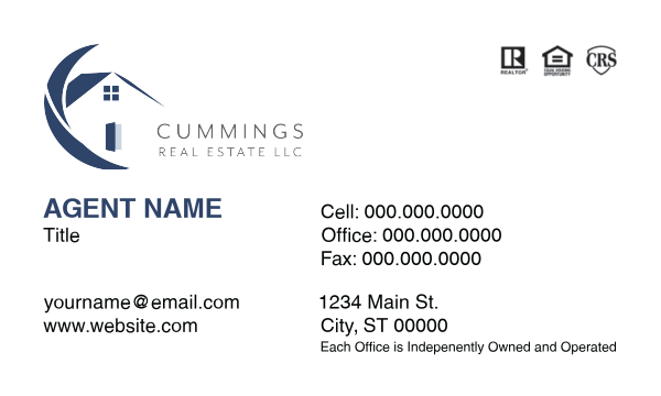 Picture of Cummings Real Estate LLC Business Cards