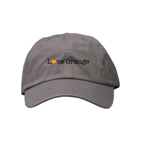 Picture of Love Our Cities Orange Classic Twill Hat - Adult One Size Gray