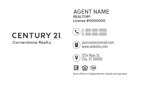 Picture of Century 21 Real Estate Business Cards