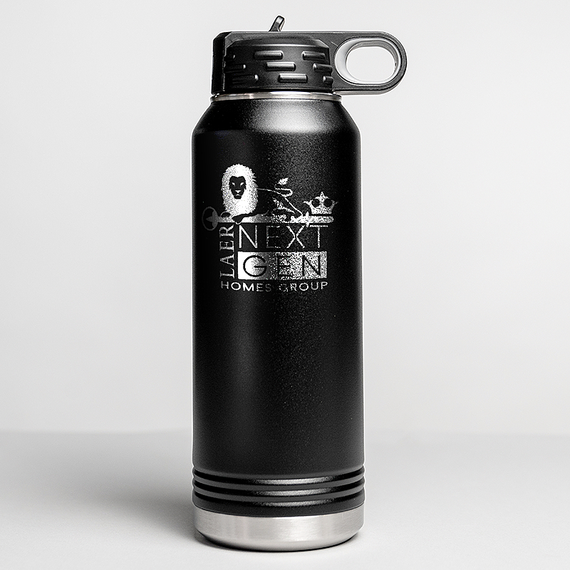 Picture of Black 32 oz. Polar Camel Water Bottle with Flip Sip Lid