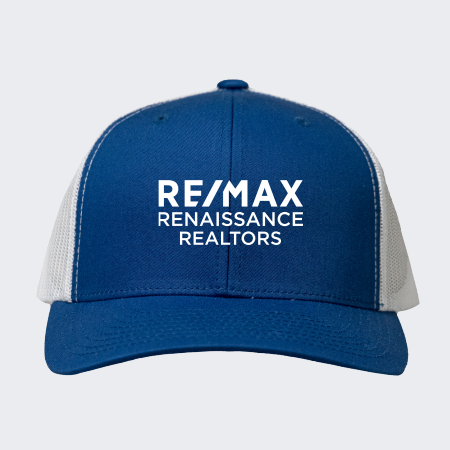 Picture of Retro Trucker Hat - Adult One Size Royal Blue-White