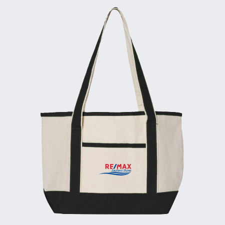 Picture of Canvas Deluxe Tote Bag - Small - Adult One Size Black