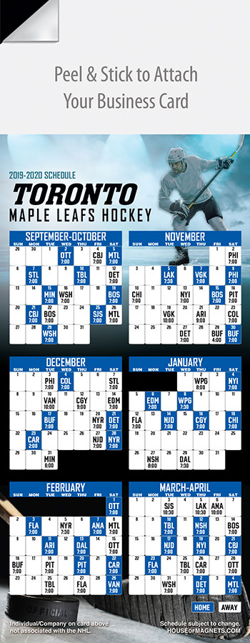 nhl hockey toronto maple leafs schedule
